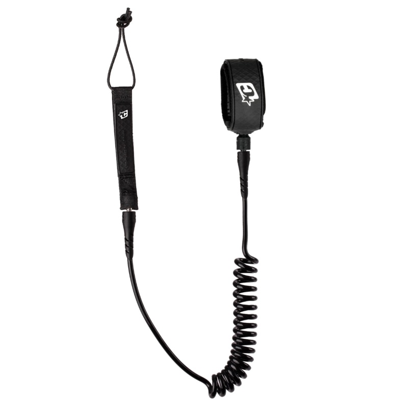 Creatures Coil Foil Leash-Black-6’0″