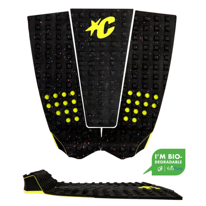 Creatures Italo Ferreira Lite Eco Traction Pad-Carbon Eco Lime