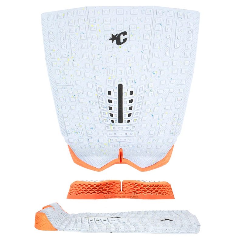 Creatures Proto 1.4 Traction Pad-Eco Platinum Speckle Fluro Red