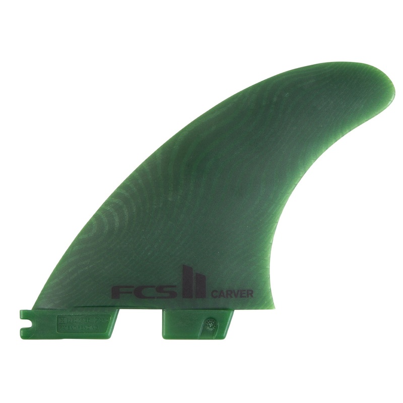 FCS II Carver Neo Glass Tri Fin Set-Sage-Medium
