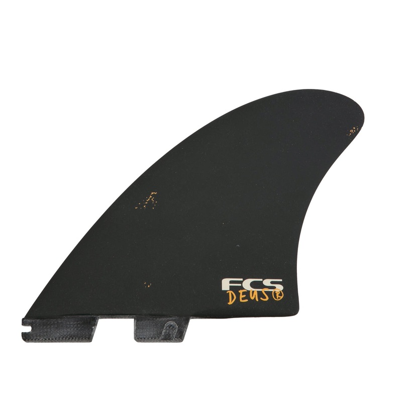 FCS II Deus Modern Keel PG Twin Fin Set-Black