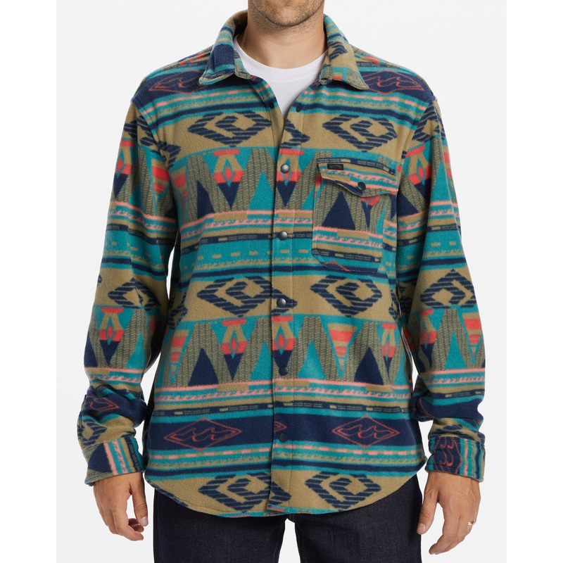 Billabong Furnace Flannel L/S Shirt-Pacific