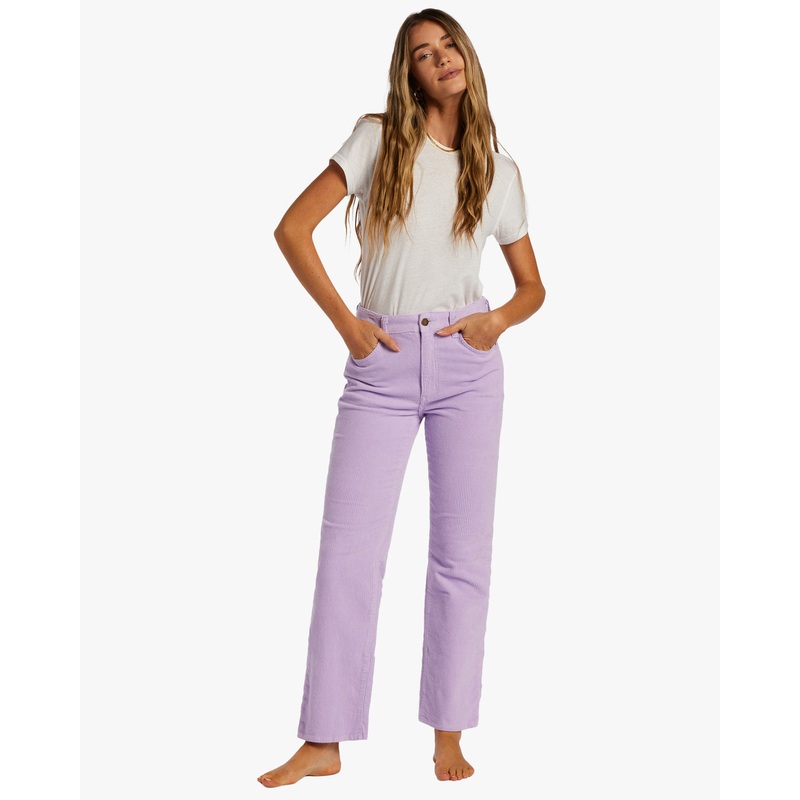 Billabong New Age Cord Pants-Lilac Breeze