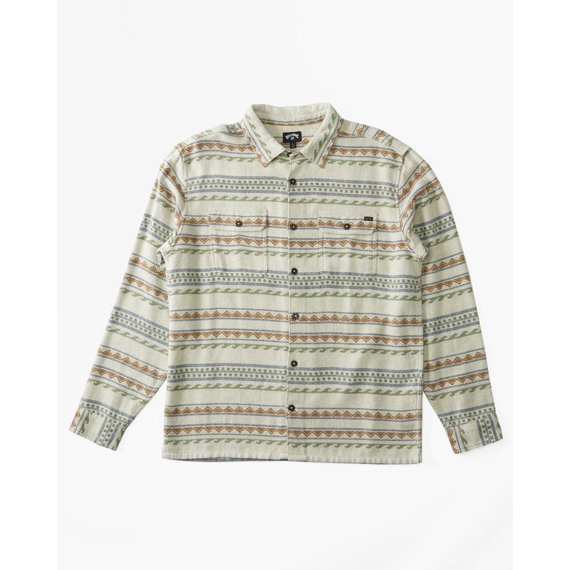 Billabong Offshore Jacquard Flannel L/S Shirt-Chino