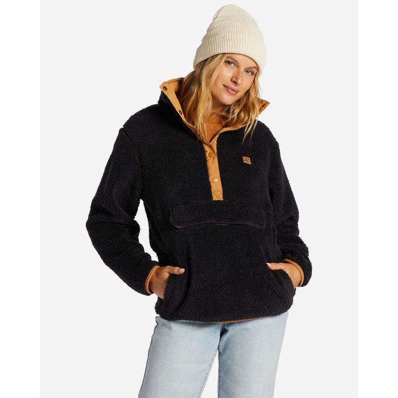 Billabong Switchback Pullover Jacket-Black Sands