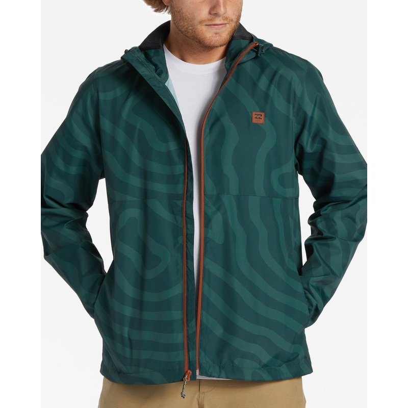 Billabong Transport Windbreaker Jacket-Dark Forest
