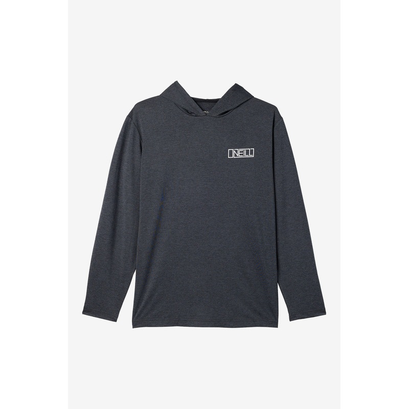 O’Neill Trvlr UPF Hooded L/S Tee-Heather Black 3