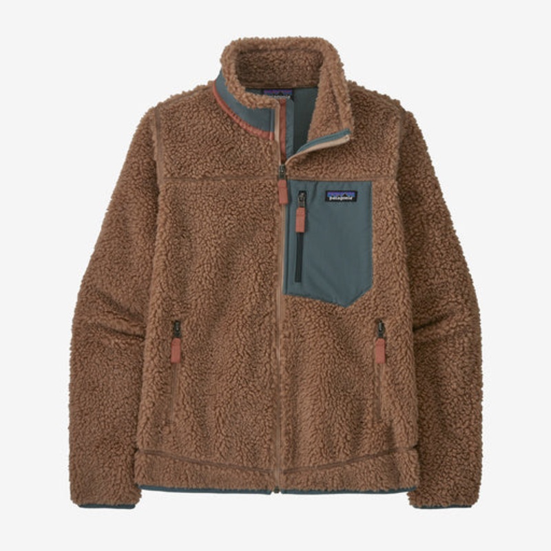 Patagonia W’s Classic Retro-X Jacket-Pampas Tan w/Nouveau Green