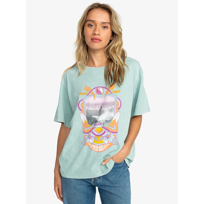 Roxy Girl Need Love A Tee-Blue Surf