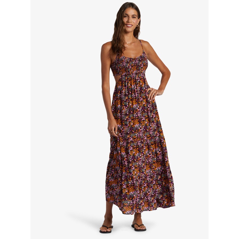Roxy Hot Tropics Maxi Dress-Anthracite