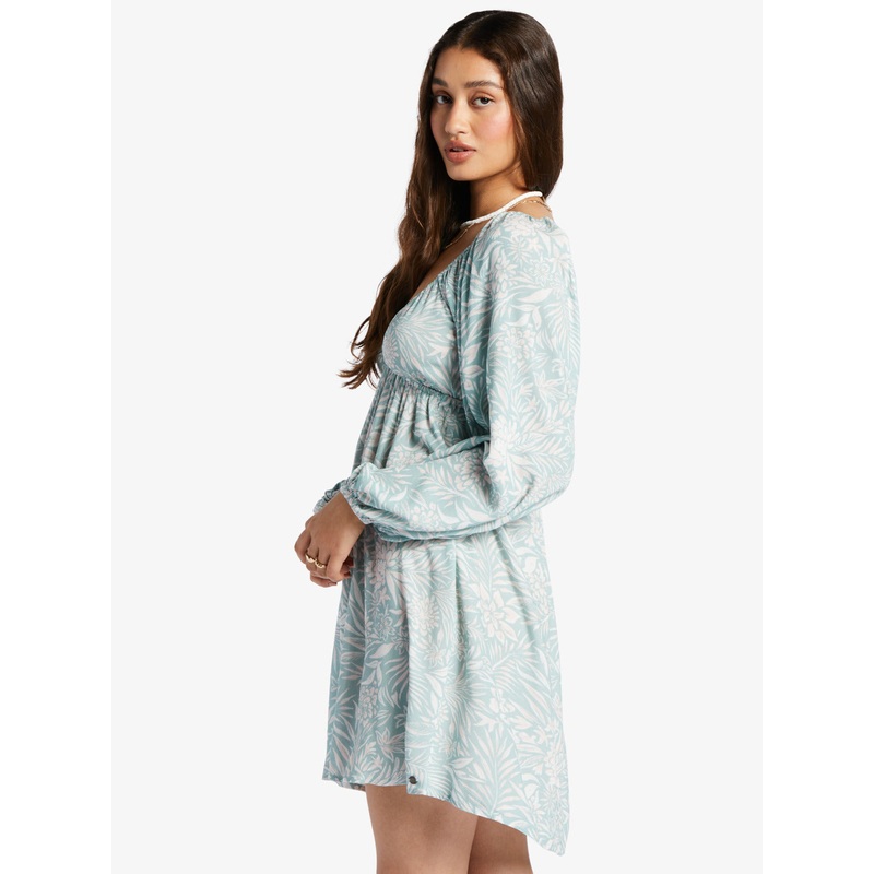 Roxy Sweetest Shores Dress-Blue Surf