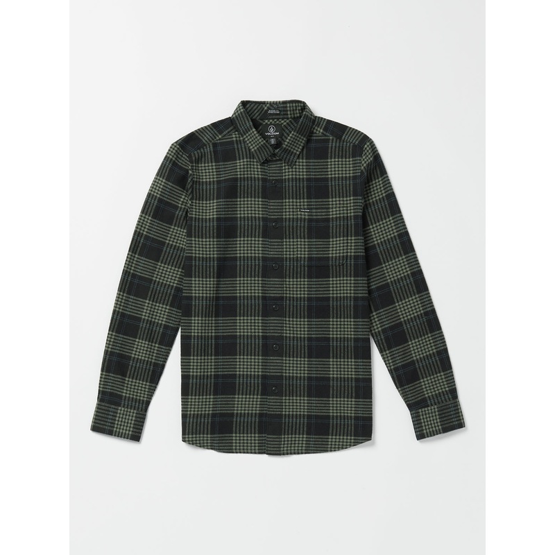 Volcom Caden Plaid L/S Shirt-Black