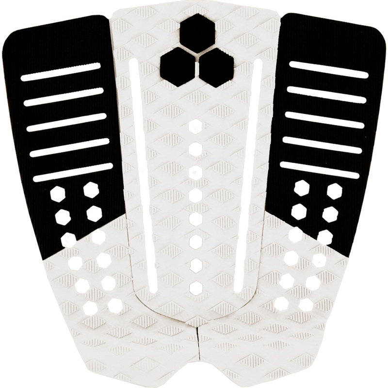 Channel Islands 50 / 50 Arch Traction Pad-Black/White