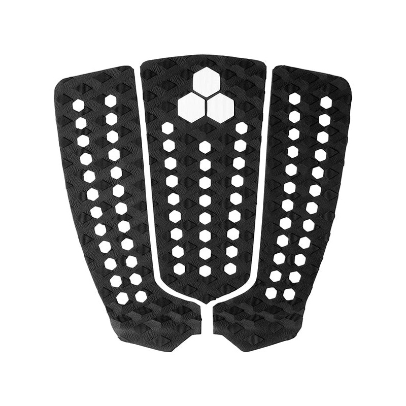 Channel Islands Mixed Groove 3pc Flat Traction Pad-Black