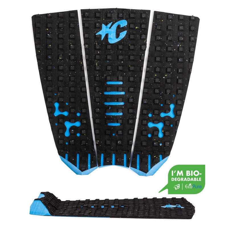 Creatures Mick Fanning Loc-Lite Eco Traction Pad-Carbon Cyan