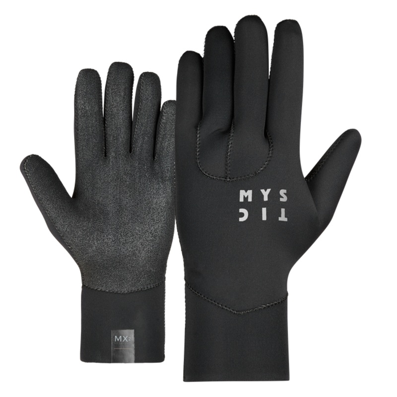 Mystic Ease 2mm 5Finger Gloves-Black
