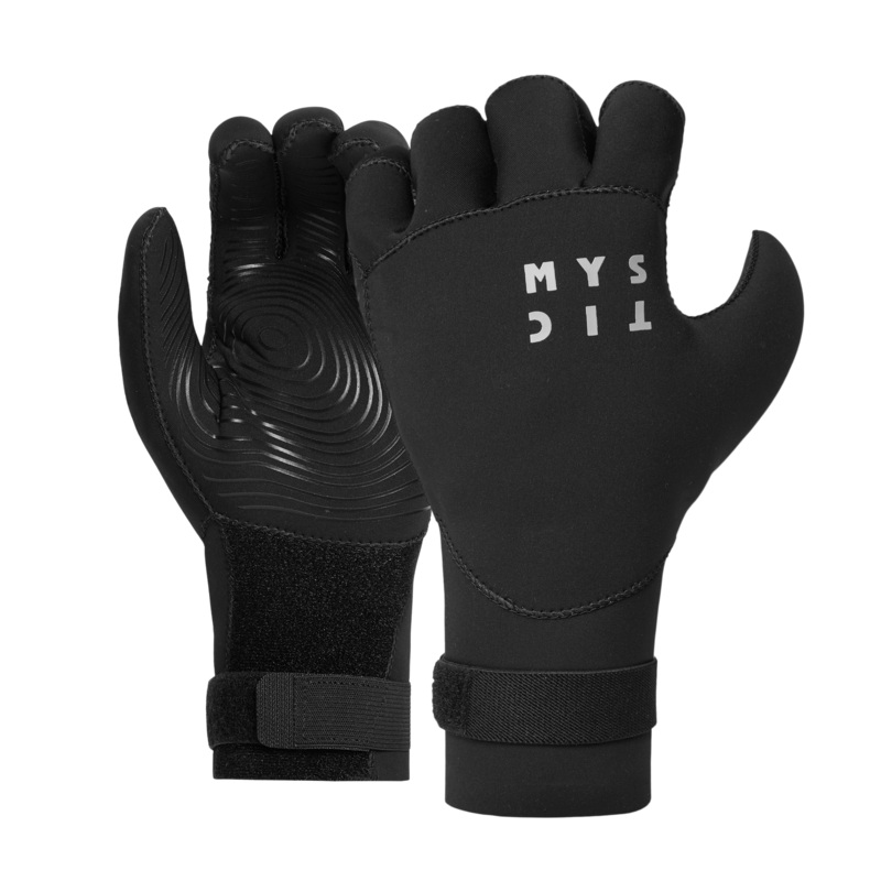 Mystic Roam 3mm Precurved Gloves-Black