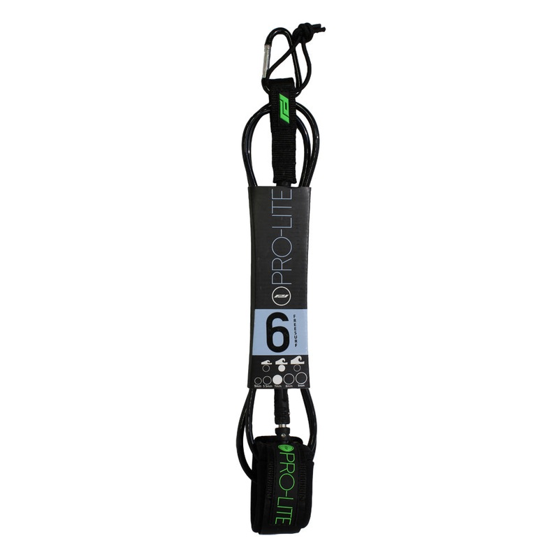 Pro-Lite Freesurf Leash-Black-6′ x 7mm