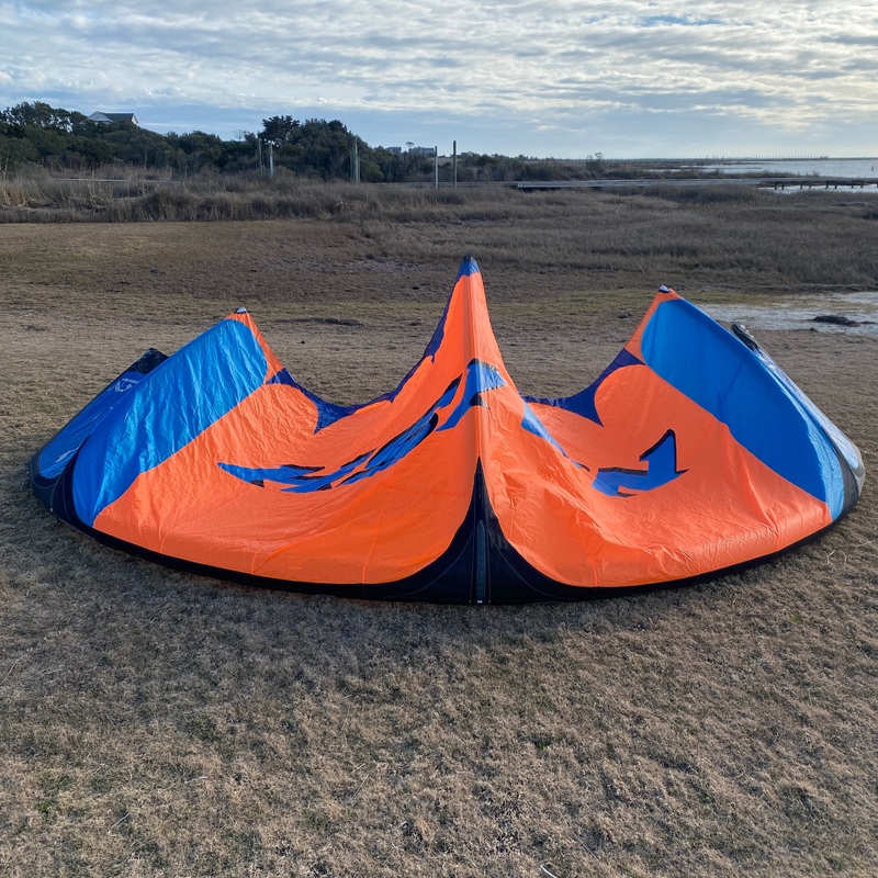 USED Naish S25 Pivot Kite-12m-Deep Blue/Blue/Orange