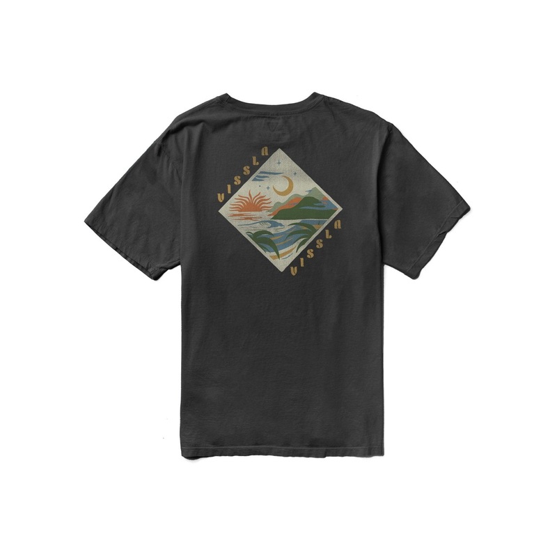 Vissla Seascape Organic Tee-Phantom