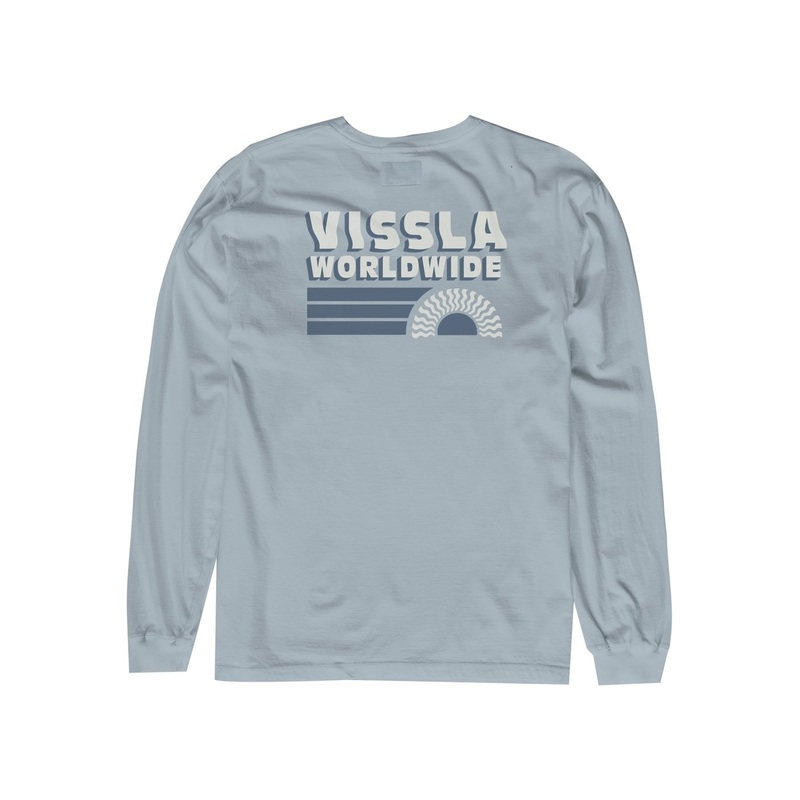 Vissla Speed Woble Pocket L/S Tee-Cool Blue