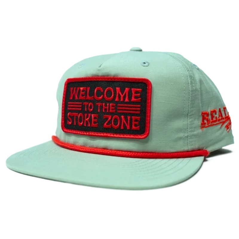 REAL Stoke Zone Hat-Seafoam/Red