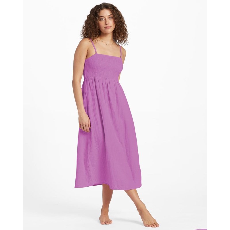 Billabong Off The Coast Dress-Lush Lilac