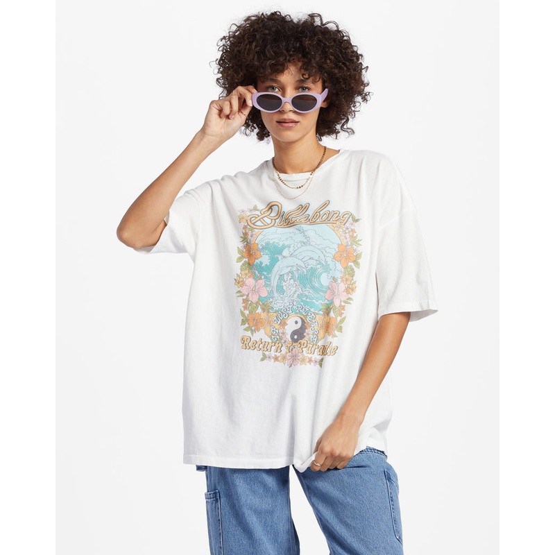 Billabong Return To Paradise Tee-Salt Crystal