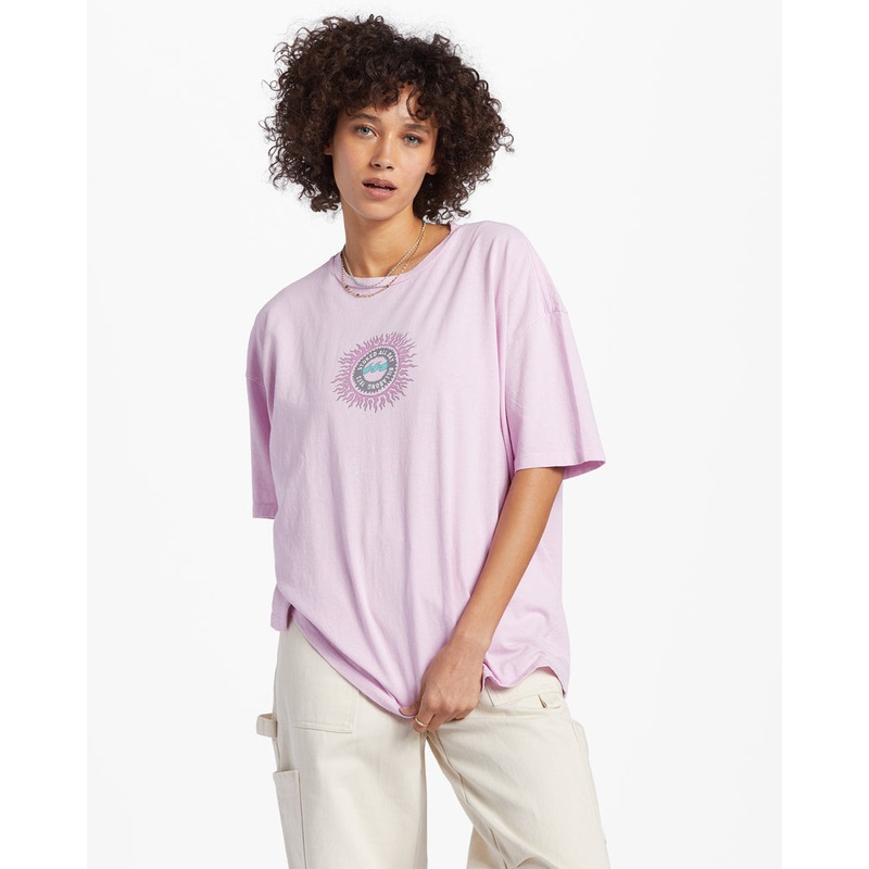 Billabong Stoked All Day Tee-Lilac Smoke