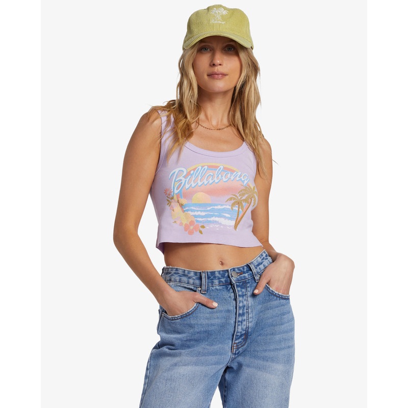 Billabong Wild Waves Tank-Peaceful Lilac