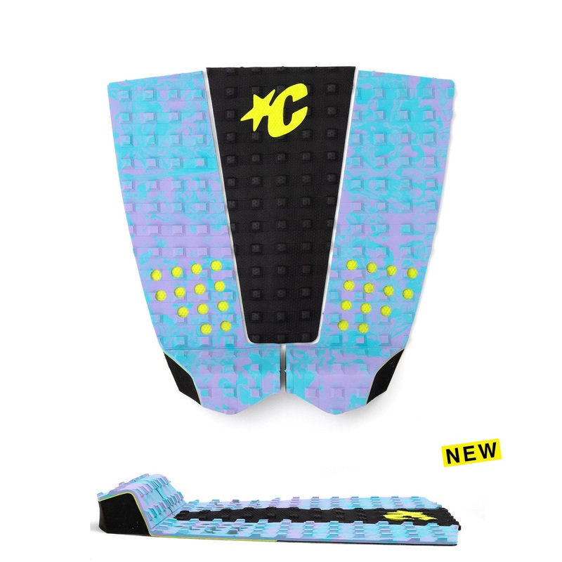 Creatures Italo Ferreira Eco Grom Traction Pad-Fluro Blue Lavender Swirl Black