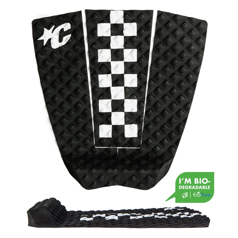 Creatures Jack Freestone Lite Pin Tail Traction Pad-Black White Chex Eco