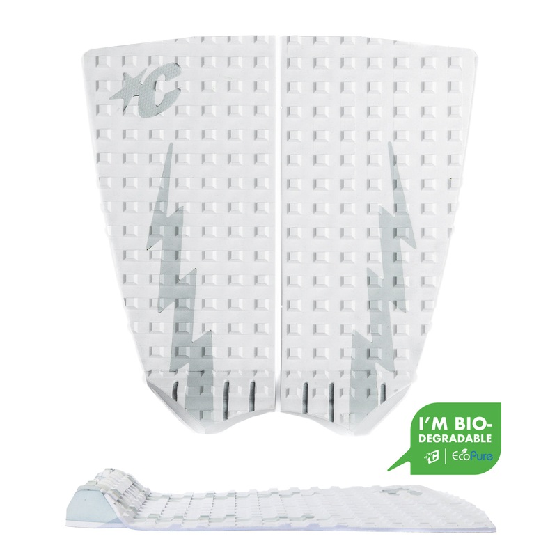 Creatures Mick Fanning Performance Twin Traction Pad-White Platinum Eco
