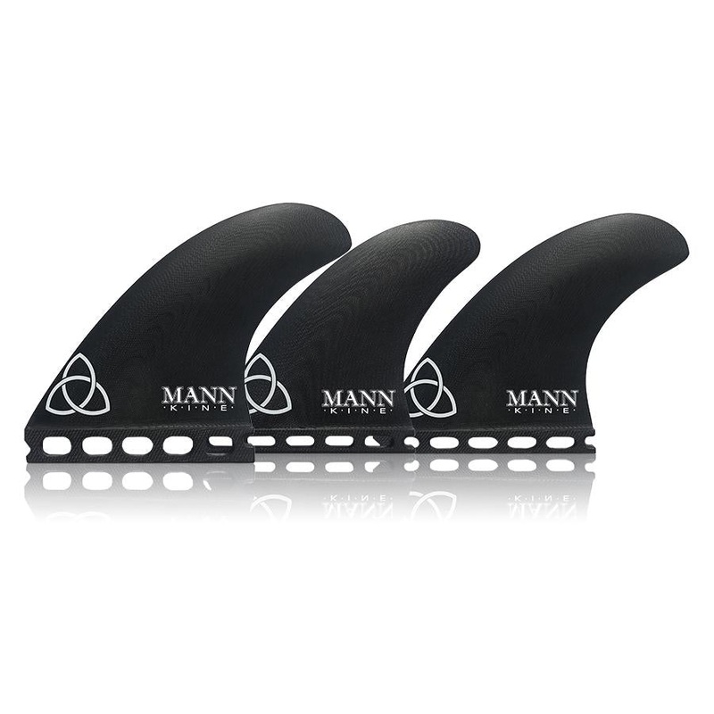 NVS Mannkine Futures Apex Tri/Quad Fin Set-Black-Medium