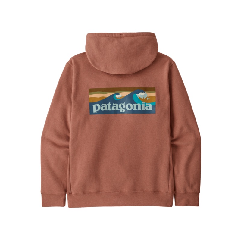 Patagonia Boardshort Logo Uprisal Hooded Sweatshirt-Sienna Clay