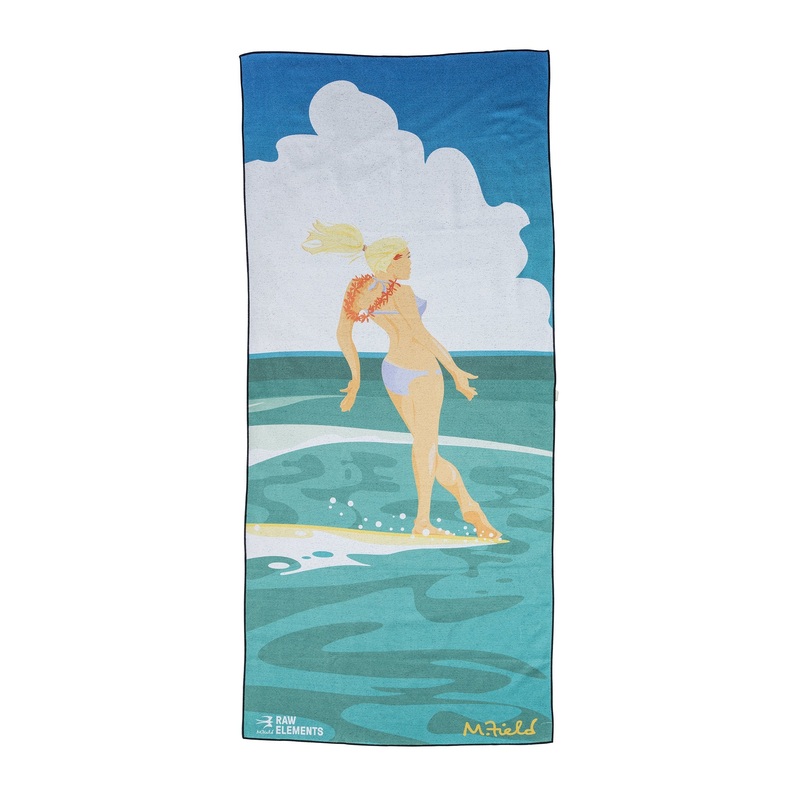Raw Elements X Mike Field Surfer Girl Recycled Microfiber Towel