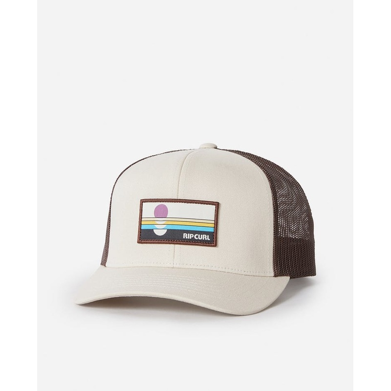Rip Curl Custom Curve Trucker Hat-Vintage White