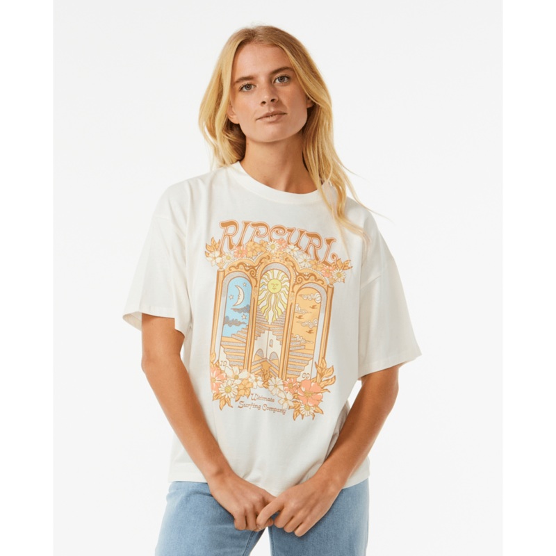 Rip Curl Tropical Tour Heritage Tee-Bone