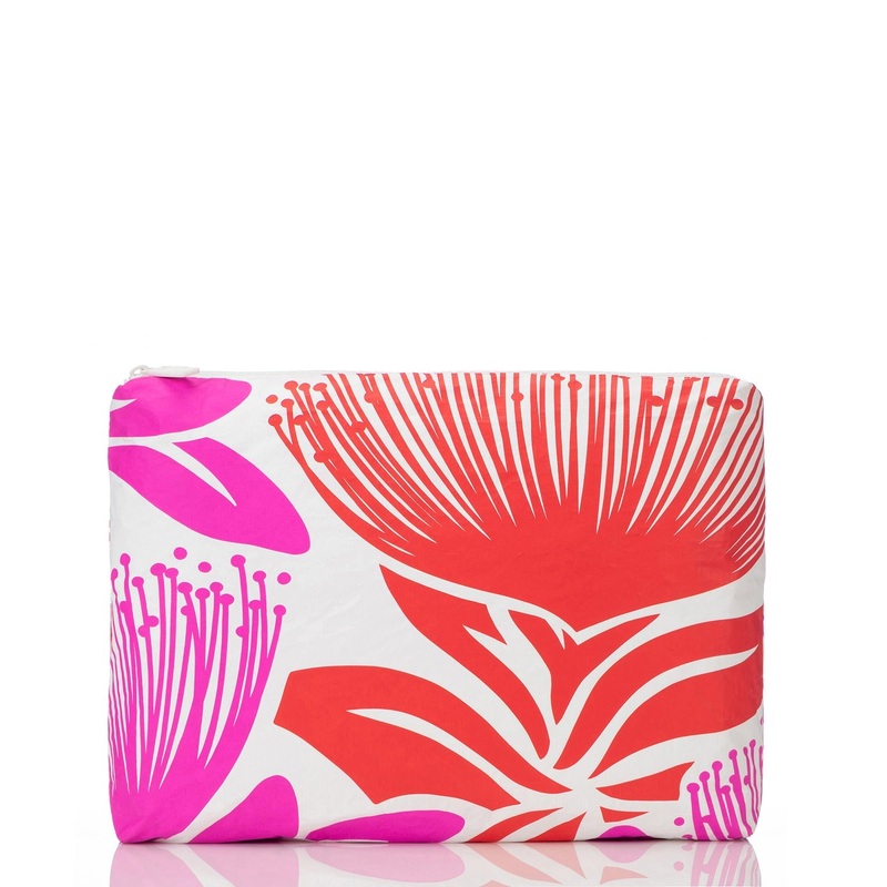 Aloha Collection Mid Bi ‘ohi’a Lehua 24 Pouch-Crimson