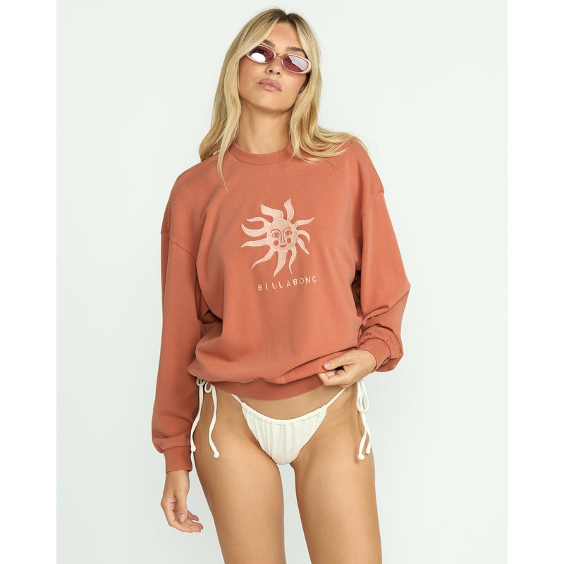 Billabong Bright Sun Kendal Crew Sweatshirt-Kiss The Earth