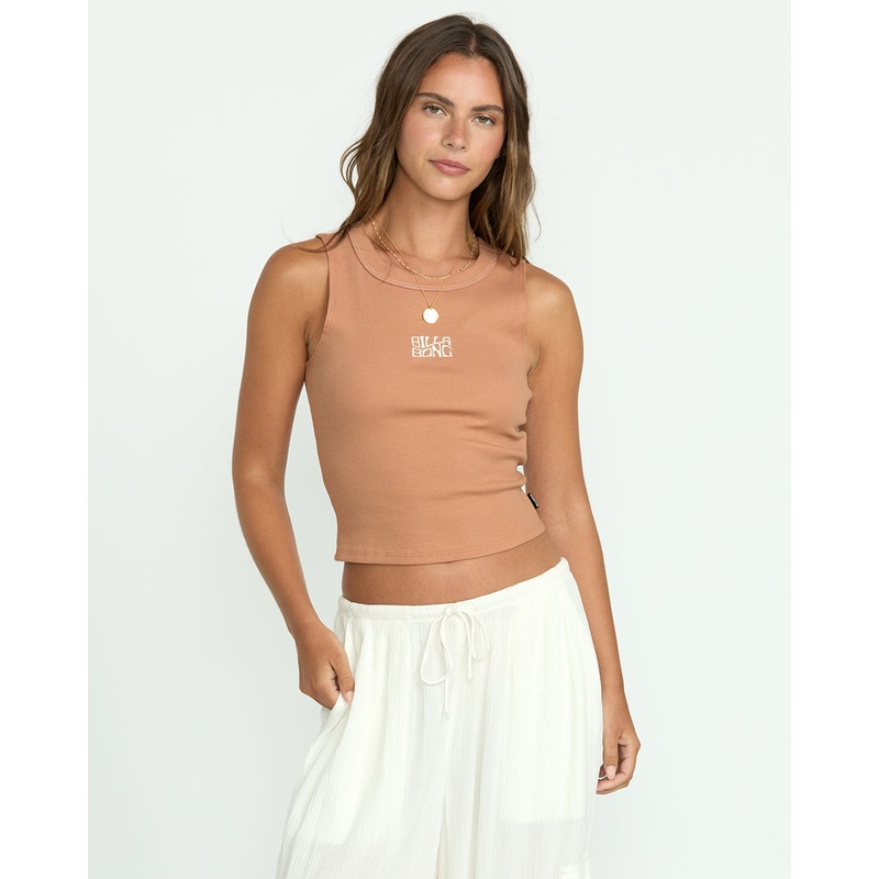 Billabong Fun Times Tank-Rose Brown
