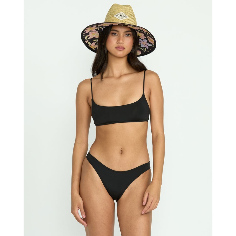 Billabong Sol Searcher Jaclyn Crop Top-Black Pebble