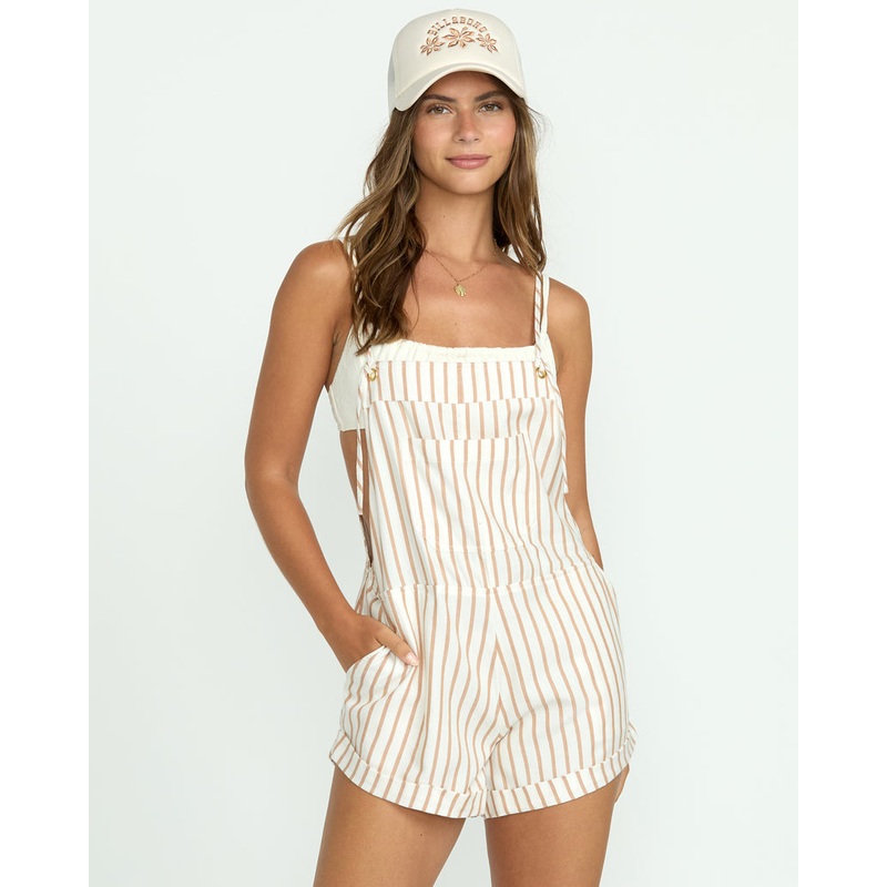 Billabong Wild Pursuit Romper-Rose Brown