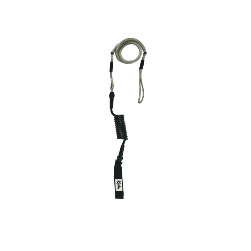 Kaohi Inviz Hybrid Leash w/ Hook & Loop-Black-7mm