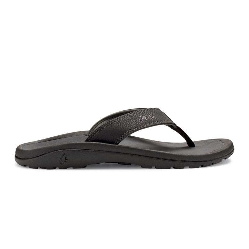 Olukai Ohana Sandal-Black/Dk Shadow