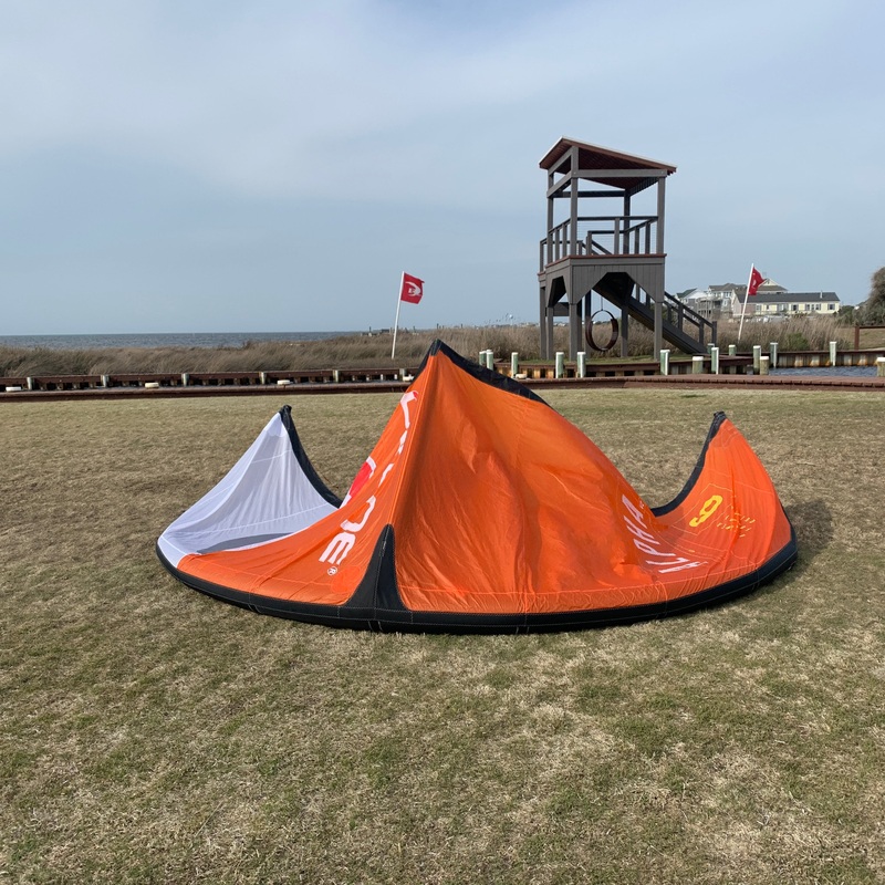 USED Ozone Alpha V2 Kite-6m-Orange/White