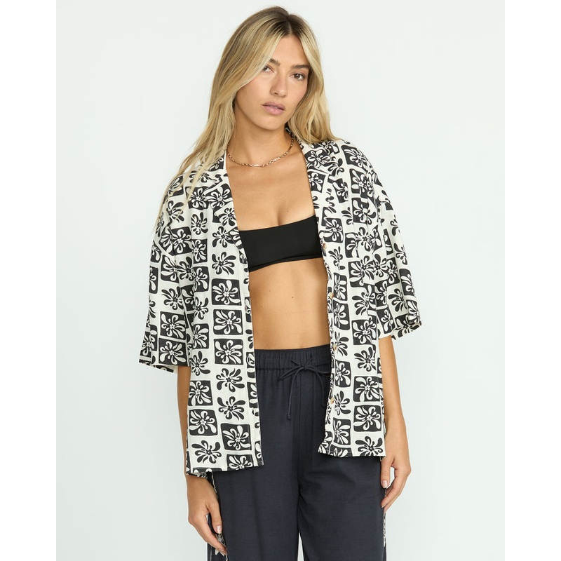 Billabong Beach Side S/S Shirt-Black Sands