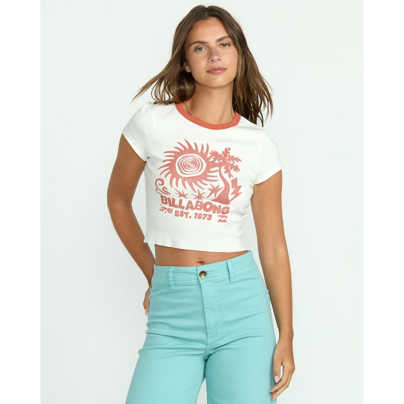 Billabong Electric Feeling Tee-Salt Crystal