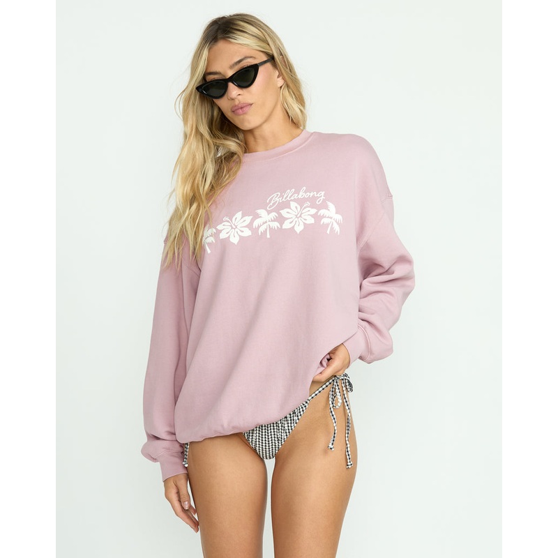 Billabong Ride In Crew Sweatshirt-Haze