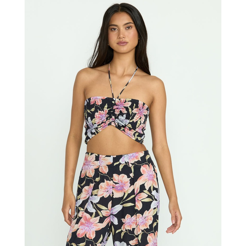 Billabong Summer Sunshine Tank-Black Multi